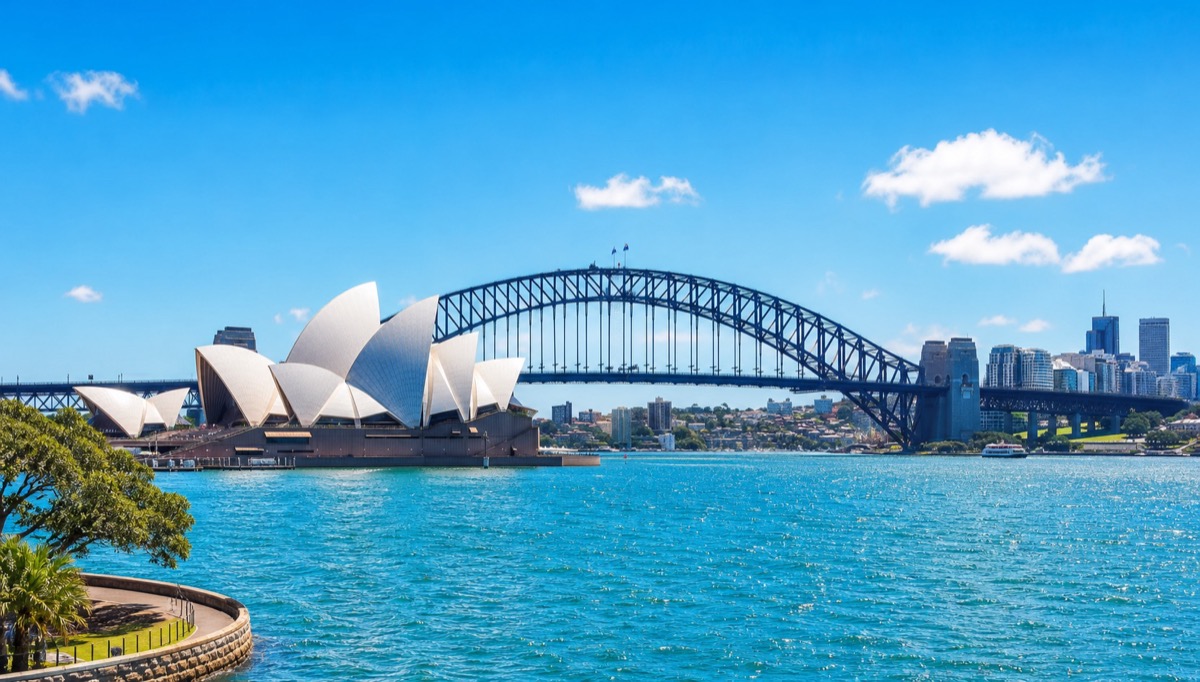 Sydney Opera House and skyline in Australia